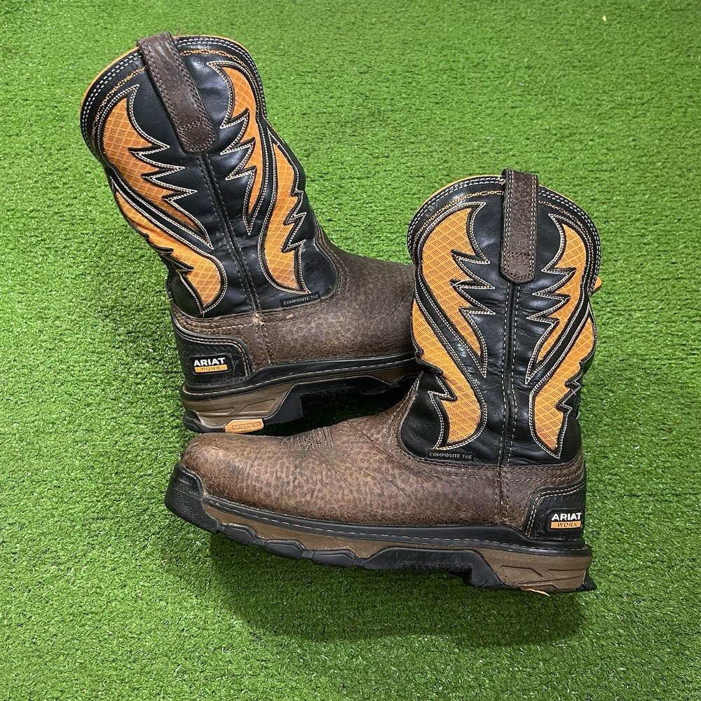ARIAT Intrepid VentTEK Composite Square Toe Work Boots SZ 8 D COCOA BROWN